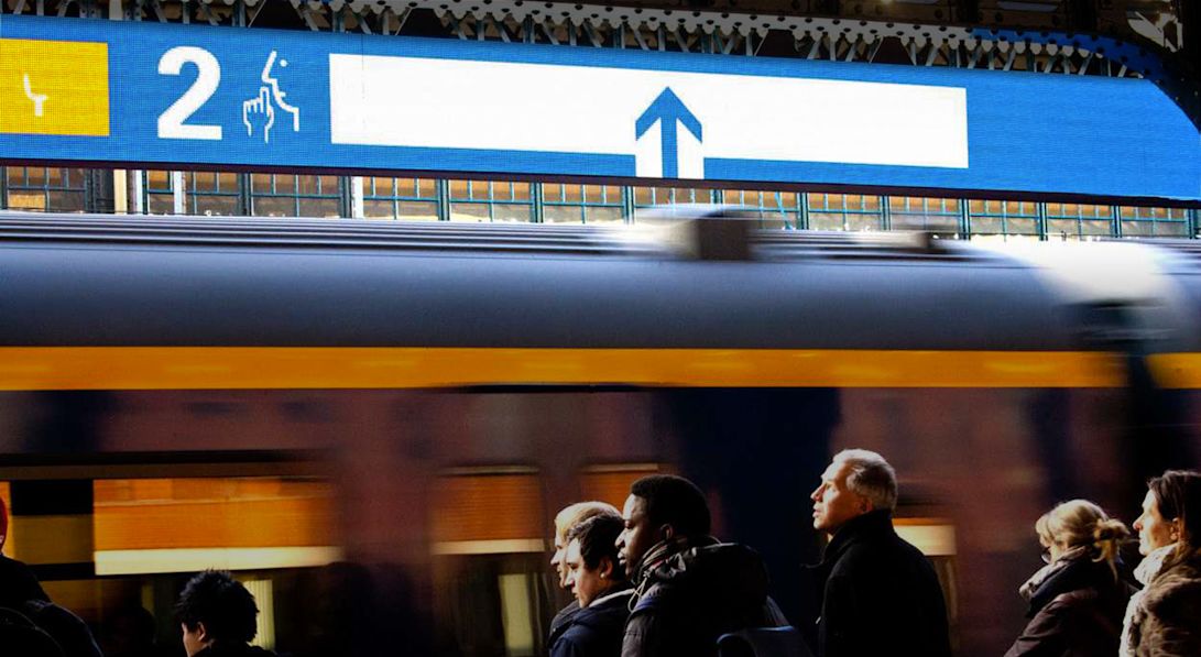 ProRail signage - train doors